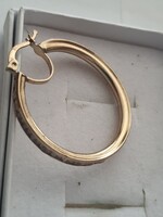 9k karika fülbevaló kristályokkal