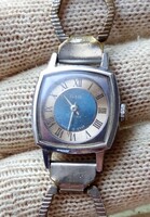 Retro vintage slavia women's quartz watch with metal strap