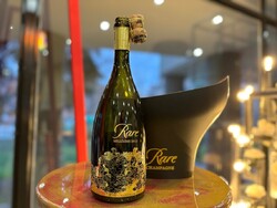 RARE Champagne fekete & arany pezsgőhűtő a Piper-Heidsieck-től