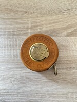 Régi német Helios merőszalag bőr tokban 1,5m
