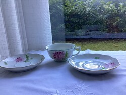 Hibátlan herendi őszirózsa mintás,teás kiegészítők