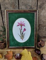 Herendi majolika virág fali dísz kép