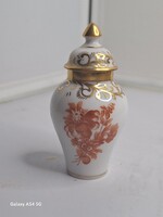 Antik Ó Herendi mini 8 5 cm magas urnaváza hibátlan