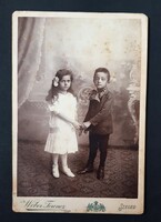 Weber Ferencz fényképész Szeged kabinet-fotó 1908