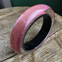 Régebbi műgyanta karkötő színváltó (arany-rózsaszin)