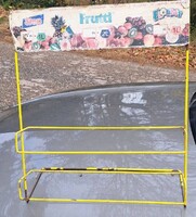 Retró fém italos palacktartó vagy polcbetét, rajta az 1990-es évekből