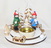 Fa gyertyatartó, mécsestartó