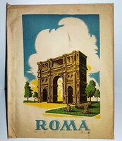 1930'S "ROMA " - LEVÉLPAPÍROS ÉS BORÍTÉK - LÁGY PAPIROS - HIBÁTLAN  18 X 23 cm