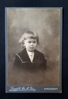 Langsfeld Mor M. és fiai fényképész Kaposvár kabinet-fotó