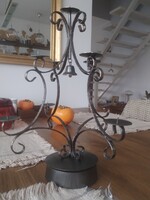 Kovácsolt jellegű, karácsonyi, adventi - asztali dísz / zenélő