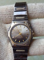 Retro vintage monaco men's quartz watch with steel strap