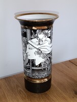 30cm!!! Nagy! Szász Endre Hollóháza porcelán váza Hibátlan!