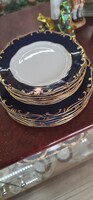 Zsolnay 3 as pompadur tányér sor. Uj.!!!