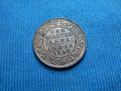 Brit India  1/4  anna  1918