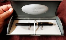 Parker 18 karàtos fehér arany jegyű toll
