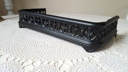 Régi,gyönyörű áttört öntöttvas kályha,kandalló előtét,szikrafogó