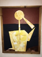 Vajda Lajos jelzéssel, nagyméretű olajfestmény, csak 3 napig aukción!