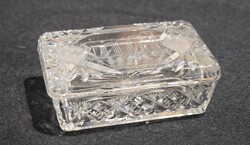 Tial, commemorative, advertising box, crystal cut glass 12.5 x 8.3 x 4.5 cm