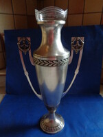 19.sz-i Viktoriánus dísz váza ,eredeti üveg betétjével