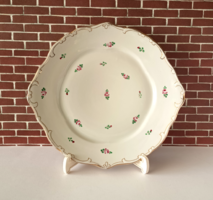 RÉGI SZÉP KÉZZEL FESTETT HOLLÓHÁZI PORCELÁN SÜTEMÉNY KÍNÁLÓ