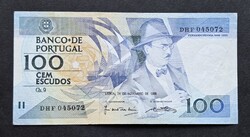 Portugália 100 Escudos 1988.