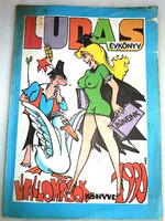 1990.Rátonyi Róbert - Ludas Matyi Évkönyve 1990. HUMOR KULTUSZ  könyv a képek szerint HÍRLAPKIADÓ
