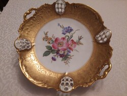 Rosenthal R.C. Moliere Bavaria aranyozott Decor tál