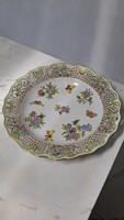 Herendi  porcelán viktória mintás hatalmas fali tál