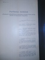 1903, ritka jogi irat a Budapesthez tartozó dunapart használatáról