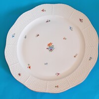 Herendi nagy kerek tál koronás márkajelzéssel