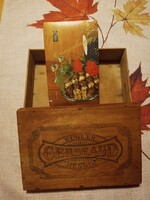 "Kugler Henrik Gerbeaud" süteményes fadoboz + ajándék