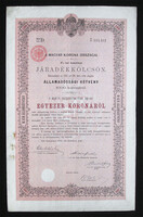 Államadóssági kötvény járadékkölcsön 1000 korona 1892