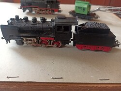 Marklin H0 3003  24058 as mozdony Marklin  3095 DB 74701 mozdony Szerkocsi FM 809 és Daruskocsi 315