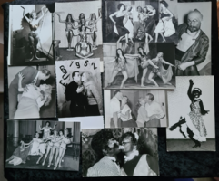BUÉK 1962 táncművészek fekete fehér szilveszteri buli fotói vidám erotikus aktképek