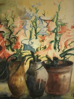 (K) Olvashatatlan jelzés (20.sz közepe) : Virágok