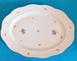 Nagyméretü herendi pecsenyéstál  koronás címerrel