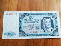 Lengyelország, 20 Zloty, Zlotych, 1948-ból