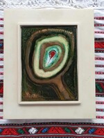 Absztrakt tűzzománc kép