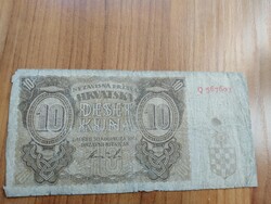 Horvátország, 10 Kuna, 1941-ből