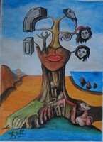 Salvador Dali  tanulmánykép