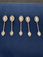 Ezüst kávéskanál, jelzéssel