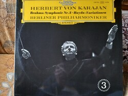 J.BRAHMS. SYMPHONIE. Nr 3./,Haydn-Variation.  - LP. /KARAJAN