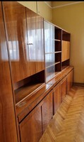 Mid-century modern szekrénysor keményfából (tömör kőris és gőzölt bükk)