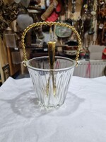 Régi üveg jégtartó