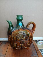 Mázas majolika kerámia kancsó