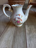 Pazar Zsolnay paradicsommadaras kávés kiöntő, fedő nélkül (15,8x19,5x10 cm)