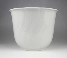 1Y160 Régi nagyméretű festetlen Seltmann Weiden porcelán kaspó 14 cm