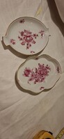 2 db Herendi porcelán hamuzó