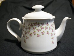Jlmenau német porcelán teáskanna , 14 x 15 cm + fül , csőr , fogantyú , ~ 1L