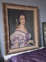 Györgyi Giergl Alajos: Deák Szidónia arcképe (gobelin)